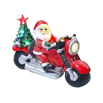 Amazon | LOL-FUN バイクに乗ったライト付きクリスマス